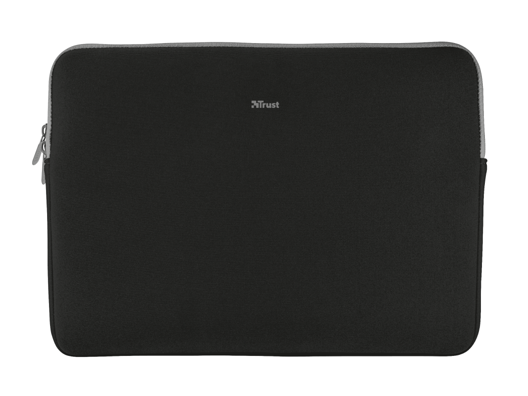Trust Primo Soft Sleeve for 13.3" laptops in black, protective and slim fit – available at Keans Claremorris.