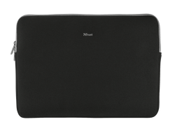 Trust Primo Soft Sleeve for 13.3" laptops in black, protective and slim fit – available at Keans Claremorris.