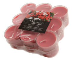 Tealight wax candles red 18-pack, long-lasting burn, perfect for home decor – Keans Claremorris