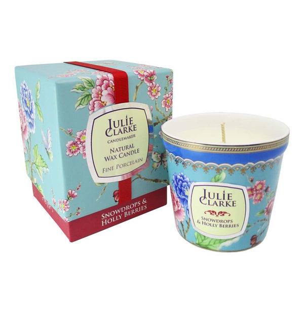 JJC Botanic Candle 150g Snowdrops & Holly Berries