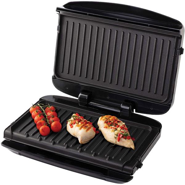 GEORGE FOREMAN Grill with Removable Plates for easy cleaning, available at Keans Claremorris store.
