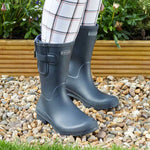 Load image into Gallery viewer, Half Rubber Wellingtons - Navy S7
