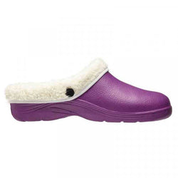Comfi Fleece Clog Lilac with removable hand-washable lining, cosy slip-on footwear – Keans Claremorris