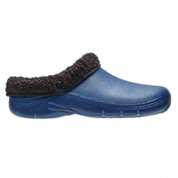 Comfi Fleece Clog Navy S11 with removable fleece lining, slip-on comfort, easy clean - Keans Claremorris