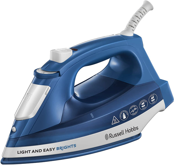 Russell Hobbs 2400W steam iron with auto-steam, ceramic soleplate, 240ml tank, water spray, vertical steam – Keans