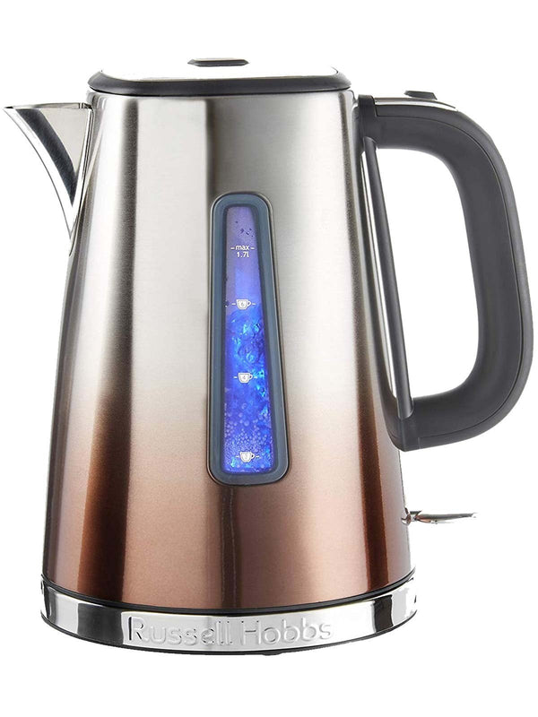 Russell Hobbs Eclipse Copper Sunset Kettle 1.7L, rapid boil, quiet boil, copper ombre design – Keans Claremorris