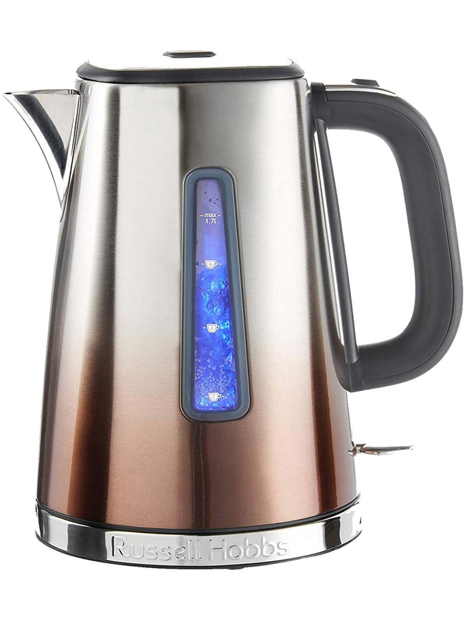 Russell Hobbs Eclipse Copper Sunset Kettle 1.7L, rapid boil, quiet boil, copper ombre design – Keans Claremorris