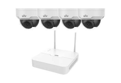 UNV 4CH -1TB- Wi-Fi NVR Kit c/w 4 x 2MP Wi-Fi Domes