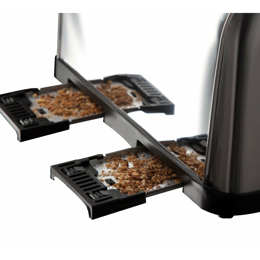 Russell Hobbs Futura 1500W 4 Slice Stainless Steel Toaster, Model 18790, available at Keans Claremorris