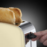 Load image into Gallery viewer, Russell Hobbs Colours Plus 1600W 2 Slice Toaster - Cream | 23334
