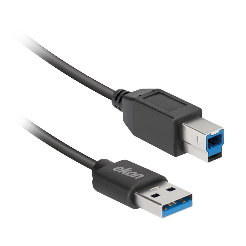 Cable USB A 3.0 a USB B male, 2mt lenght