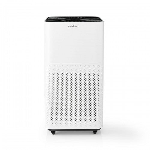 Nedis HEPA H13 Air Purifier for 45m² rooms with dust sensor, 4 fan speeds, quiet night mode, and active carbon filter –