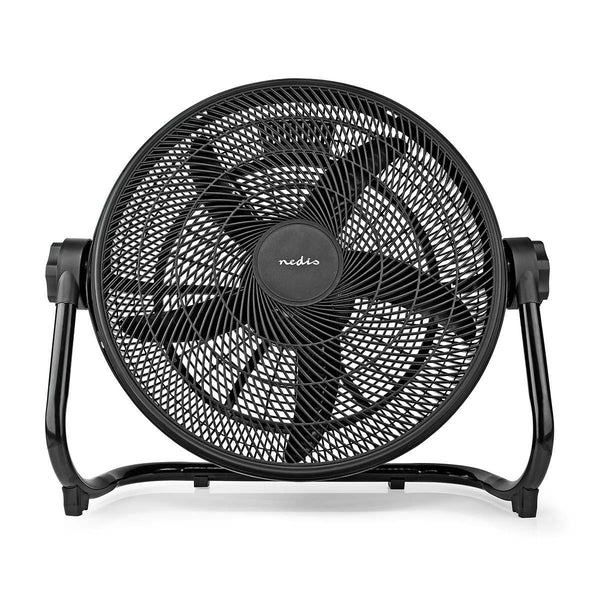 Nedis 50cm XL floor fan with 3 speeds, 5 large blades, tiltable head, lightweight metal frame – Keans Claremorris