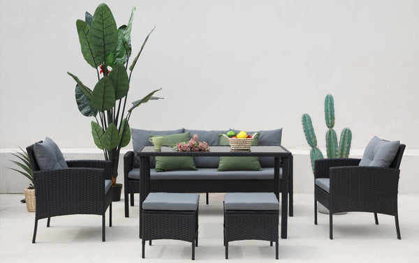Madiera Seven Seat Dining and Lounge Set