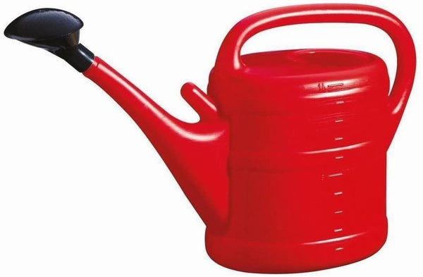 Red plastic watering can, lightweight 54x17x36 cm, durable garden tool by Gardman – available at Keans Claremorris.