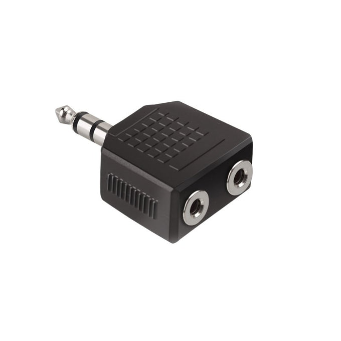 Audio splitter jack 3.5mm male to dual 3.5mm female stereo nickel plated, perfect for sharing audio - Keans Claremorris.
