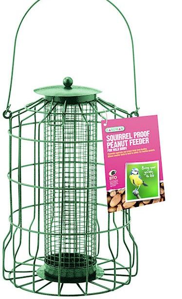 Gardman Squirrel Proof Peanut Feeder 425g, plastic coated wire cage, 26cm tall, excludes squirrels – Keans Claremorris