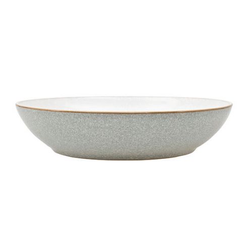 Denby Elements Light Grey Pasta Bowl with textured finish, perfect for serving pasta – available at Keans Claremorris.