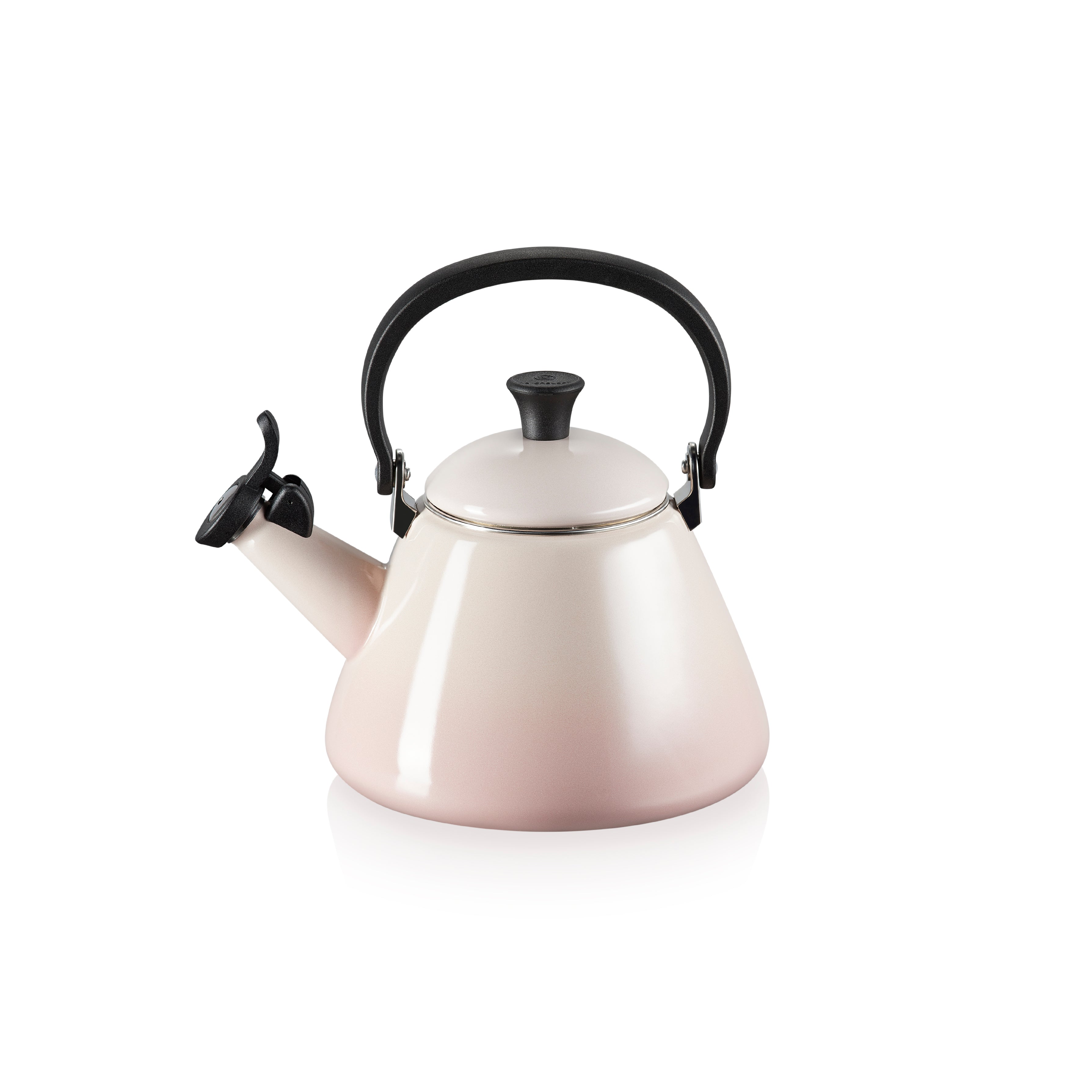 Le Creuset Kone Kettle with Fixed Whistle 1.6L Shell Pink