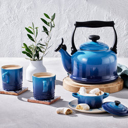 Le Creuset Traditional 2L Azure Kettle - Durable, Stylish Tea Kettle | Available at Keans Claremorris
