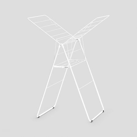 Hangon Drying Rack 15Mt White Brabantia airer, space-saving clothes dryer, available at Keans Claremorris