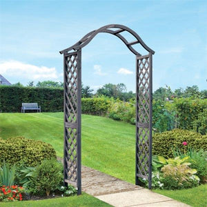 Woodland Garden Arch - Slate fsc 2.21M
