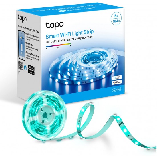 TP LINK Tapo 5M Smart Multicolor LED Strip, Alexa & Google compatible, no hub, app control – Keans Claremorris