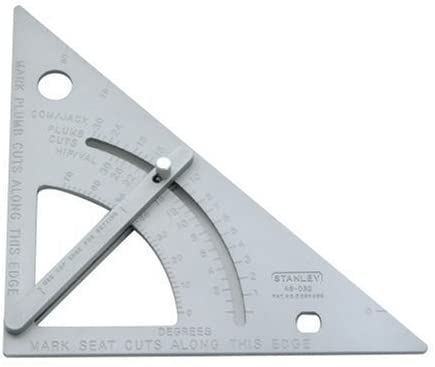 Stanley Adjustable Quick Square 10in alloy tool with metric/inch markings, angle calculator, saw guide – Keans Claremorris