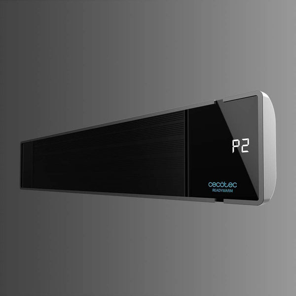 Ready Warm Power Steel 2400W outdoor infrared heater, IP65, remote control, LED display, adjustable power – Keans Claremorris