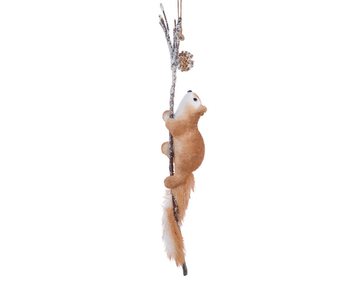 Squirrel on Climbing Branch with Cones – Hanging Decoration 58cm - Image 1