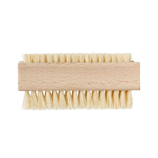 Double sided wood nylon nail brush with soft bristles and comfortable grip for hands and surfaces - Keans Claremorris