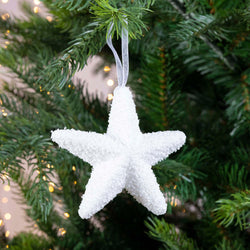 White star-shaped foam decoration, 2x8x8cm, lightweight and versatile - Keans Claremorris