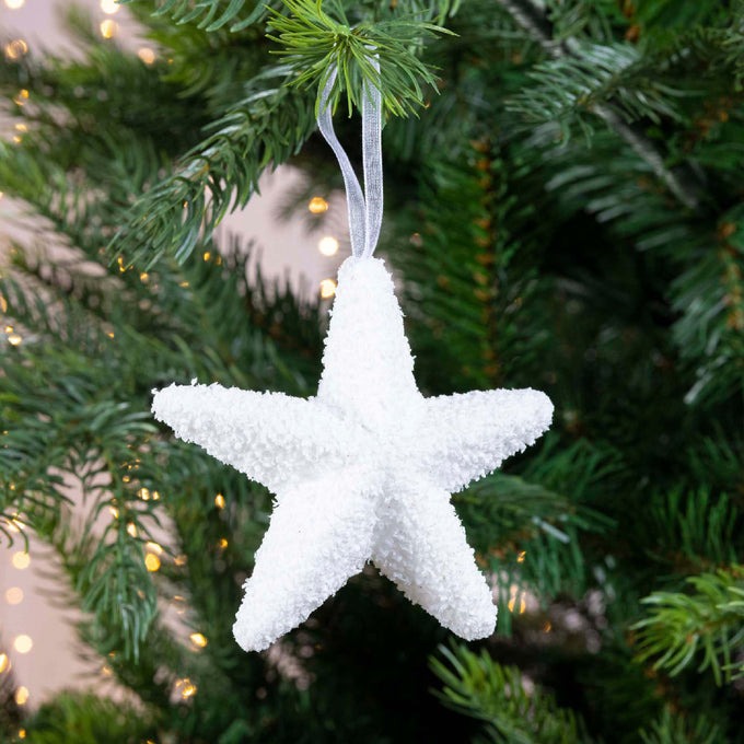 White star-shaped foam decoration, 2x8x8cm, lightweight and versatile - Keans Claremorris