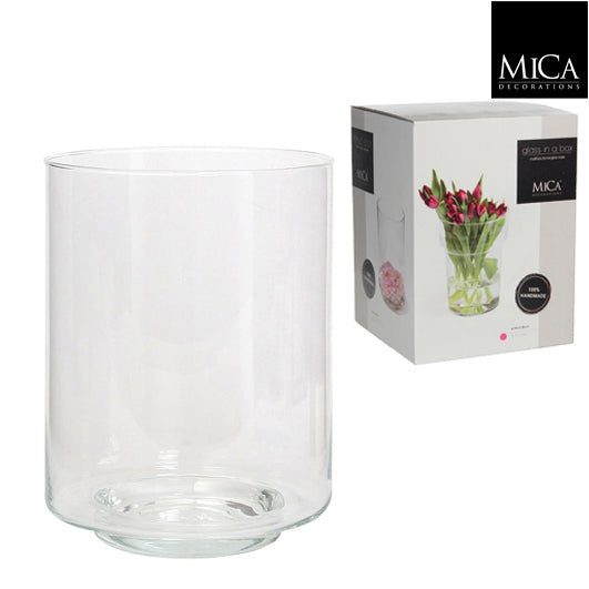 Tigo vase transparent in giftbox - h25xd19cm