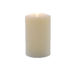 LED Wax Church Candle Cream 15cm
