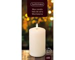Load image into Gallery viewer, LED Wax Church Candle Cream 15cm
