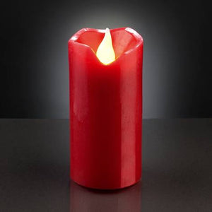 LED Dancing Wax Candle Red 15cm