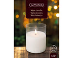 Load image into Gallery viewer, Candle Glass Indoor 13cm white

