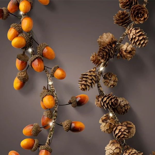 Micro LED Garland Steady Battery Operated,  silver/Warm - KeansClaremorris