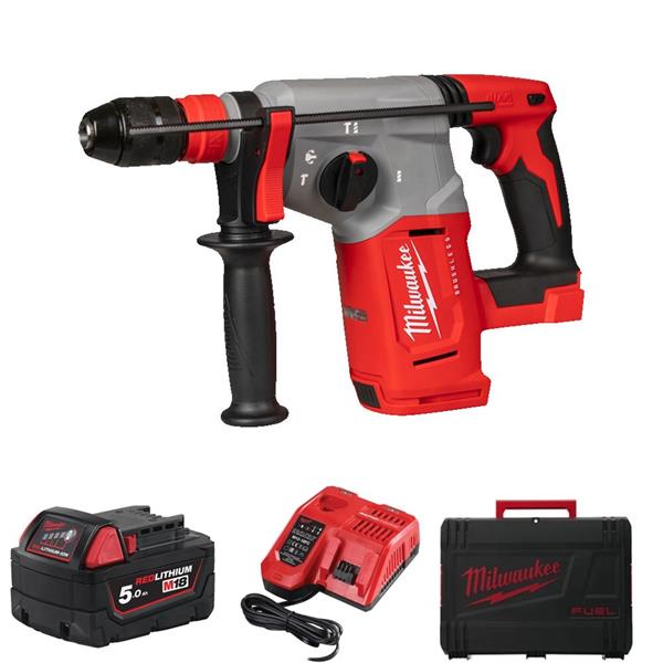 Milwaukee M18BLHX-501X Brushless 26mm SDS-Plus hammer drill with FIXTEC chuck, 1x5Ah battery – Keans Claremorris