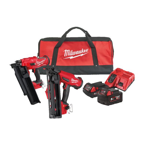 Milwaukee M18 Fuel Twin Pack 18V Nailer Twin Pack