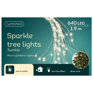 Micro LED Bunch 190cm /640L Sliver Wire Cool