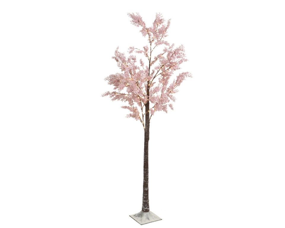 PINK FLOWER TREE WARM WHITE LIGHTS 180L 180CM