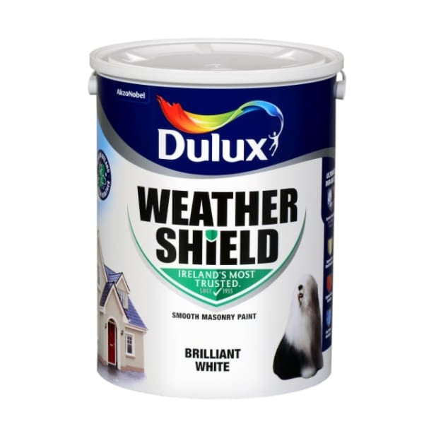 Dulux Weathershield Brilliant White 5Ltr