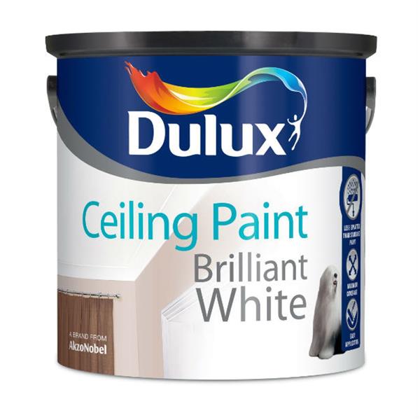 Dulux Brilliant White Ceiling Paint 2.5LTR