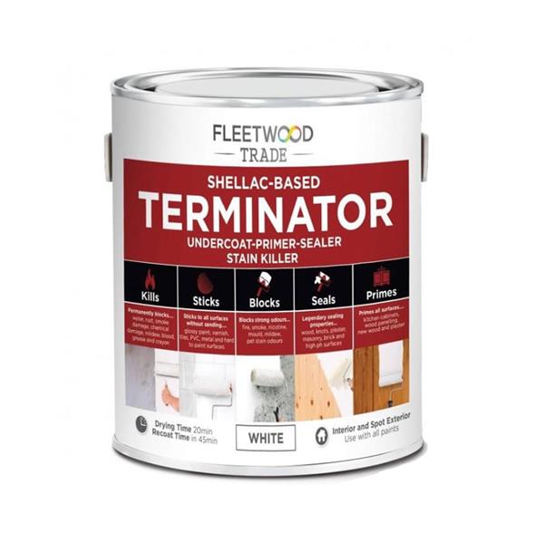 Fleetwood Terminator Shellac Base Primer 500ml bottle for durable nail prep - available at Keans Claremorris