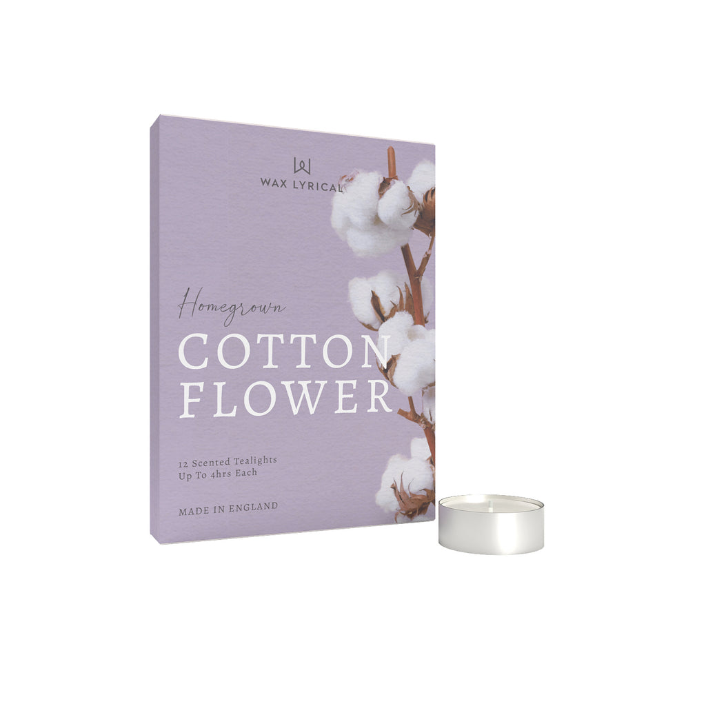 Wax-Lyrical Tealights (12pk) Cotton Flower