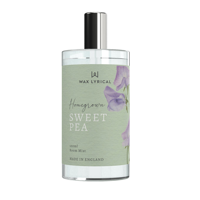 Wax Lyrical Sweet Pea Room Mist 100ml, floral fragrance with violet, musk, vanilla, alcohol-free – Keans Claremorris