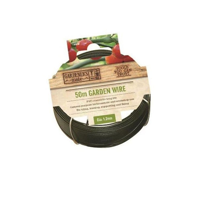 Gardman PVC coated steel wire 1.2mm x 50m roll, smooth edges for safe tying and fixing – Keans Claremorris