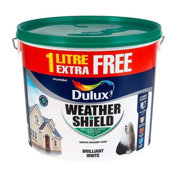 Dulux Weathershield 11 Litre - Brilliant White | 5086749